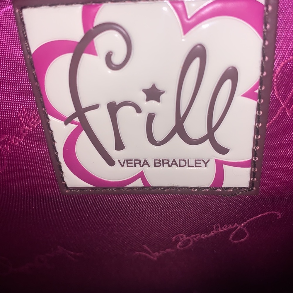 Vera Bradley Frills Plum Petals Messenger Bag - Picture 9 of 10